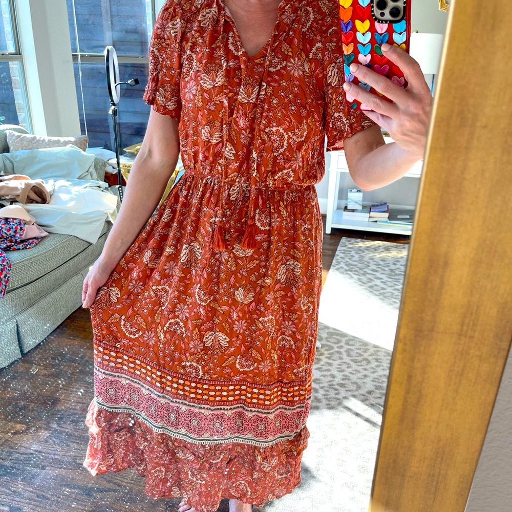 Boho midi dress